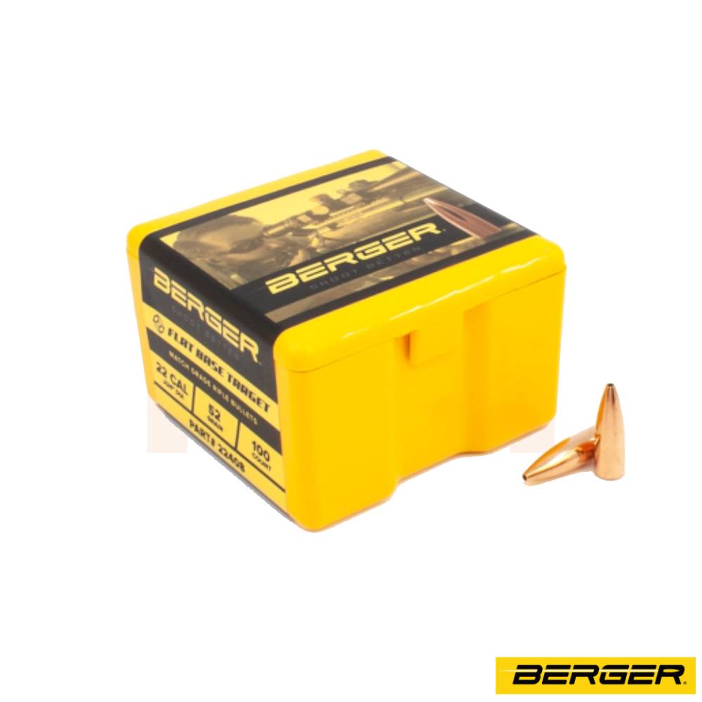 Berger Flat Base Target Projectiles