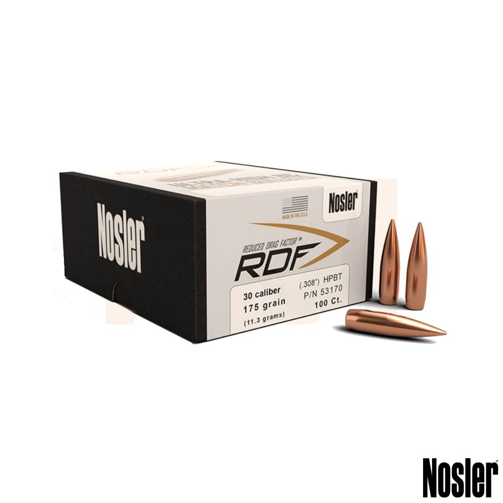 Nosler RDF Hollow Point Boat Tail Projectiles