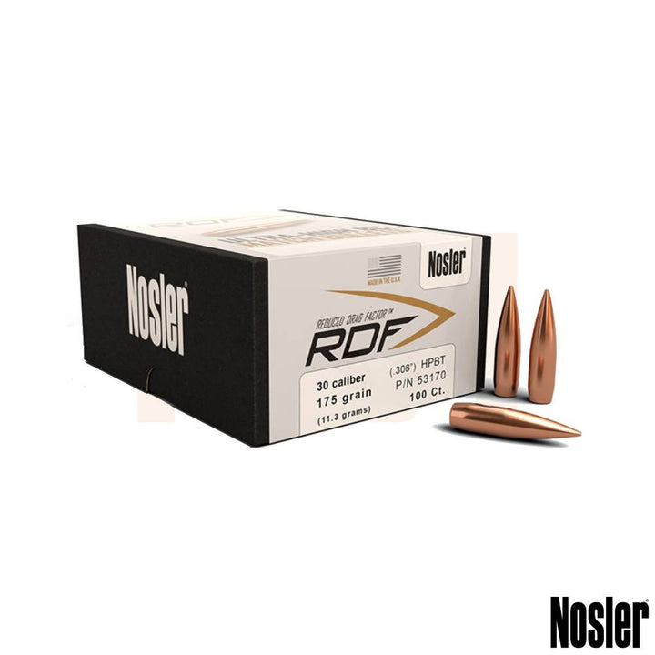 Nosler RDF Hollow Point Boat Tail Projectiles