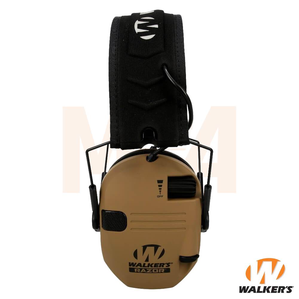 Walkers Razor Slim Electronic Ear Muffs Battle Brown